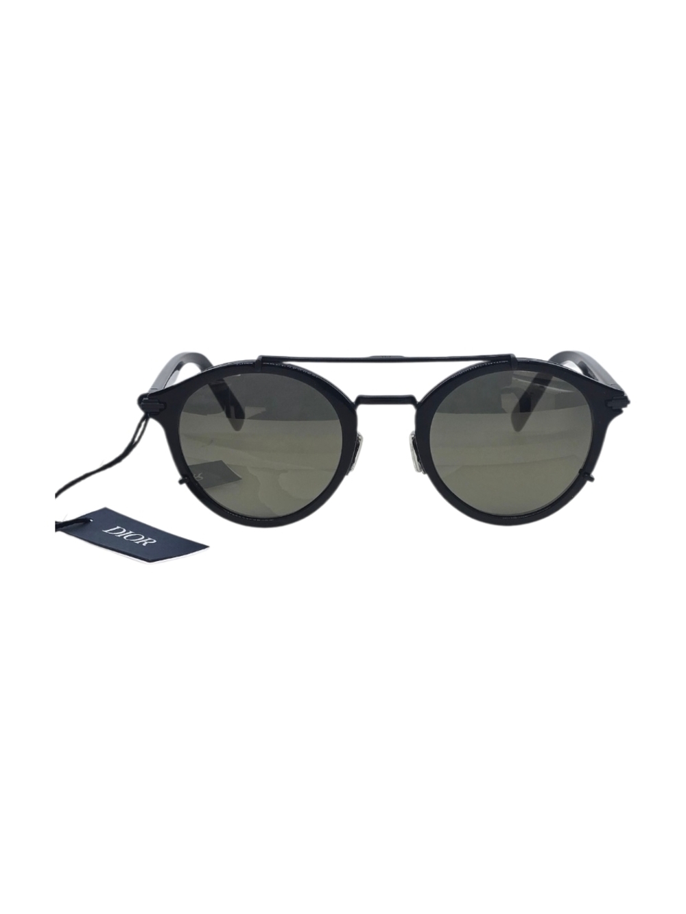 Dior Black Round Sunglasses NEW AUTHENTIC - Picture 3 of 6